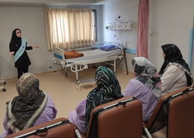 برگزاری کلاس آموزش بهداشت دست در بیمارستان رازی